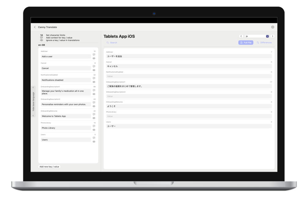Canny Translate Screenshot